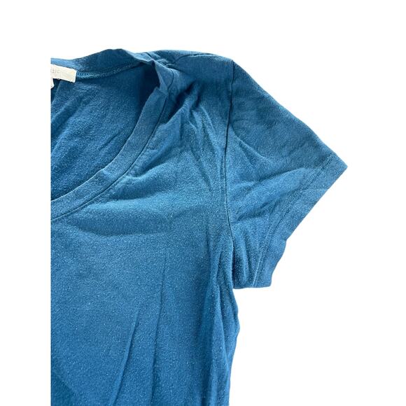 Active Basics Blue V-Neck Short Sleeve Casual T-Shirt Top Women's Size Medium - Picture 5 of 8